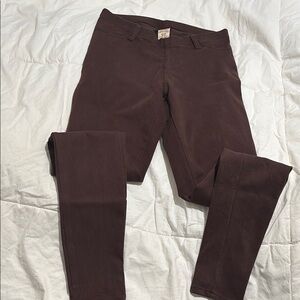 Faded Glory Brown Jeggings with Stretchy Material